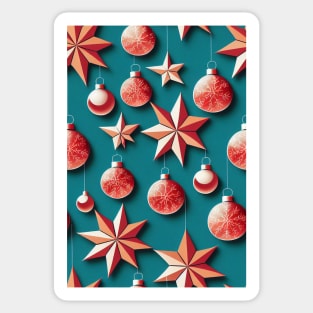 Christmas Seamless Pattern, Christmas Decorations #6 Sticker